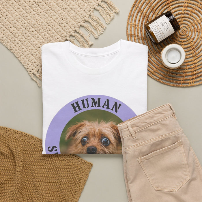Dog Lover T-Shirt — "Human Security Blanket" Cute Puppy Graphic Tee