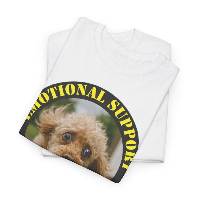 Emotional Support Human T‑Shirt — Cute Dog Photo Tee for Pet Lovers