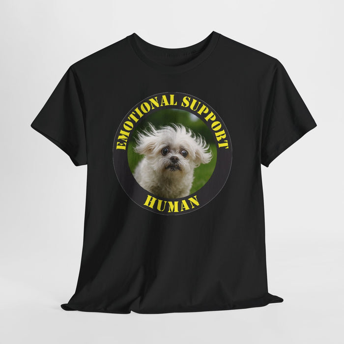 Emotional Support Human T-Shirt — Cute Dog Pet Lover Tee