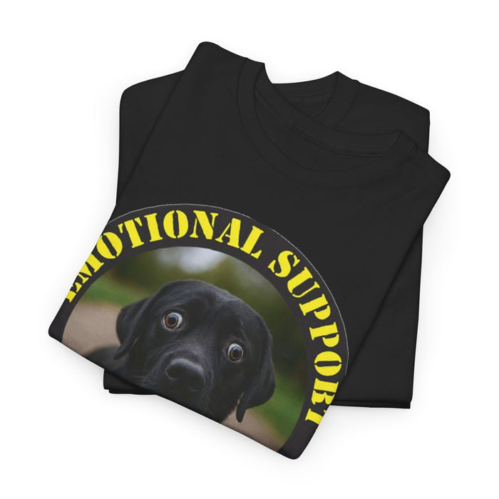 T-Shirt — “Emotional Support Human” Black Lab Graphic Tee