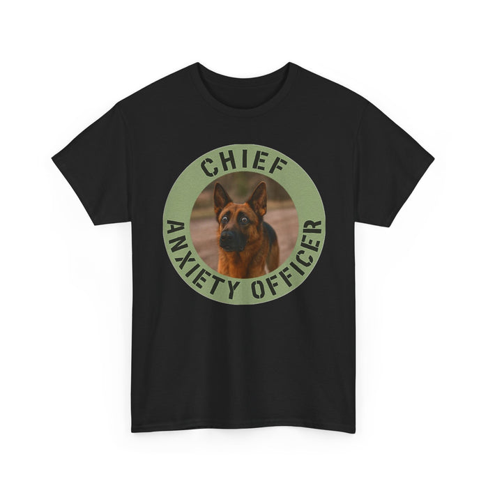 Chief Anxiety Officer Dog T-Shirt — Funny Pet Lover Tee
