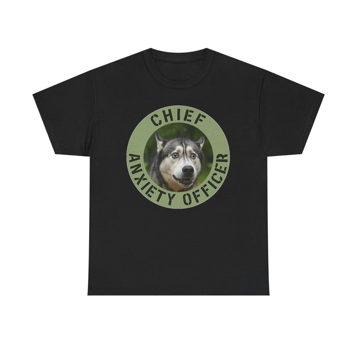 Chief Anxiety Officer T-Shirt — Funny Dog Graphic Tee