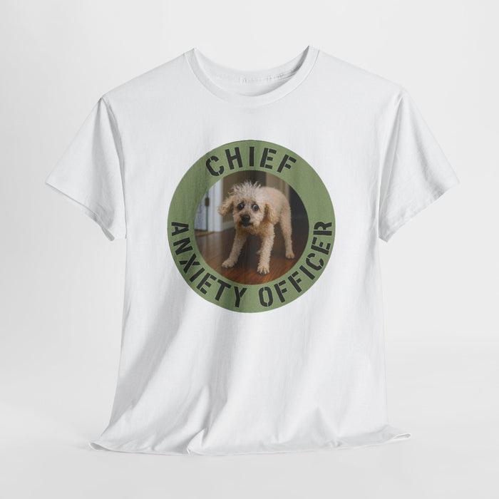 Chief Anxiety Officer Tee — Funny Dog Rescue Pet Lover T-Shirt