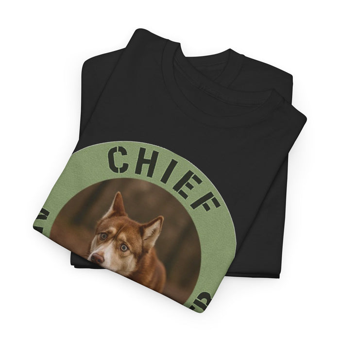 Chief Anxiety Officer T-Shirt — Funny Dog Graphic Tee for Dog Lovers & Anxious Humor