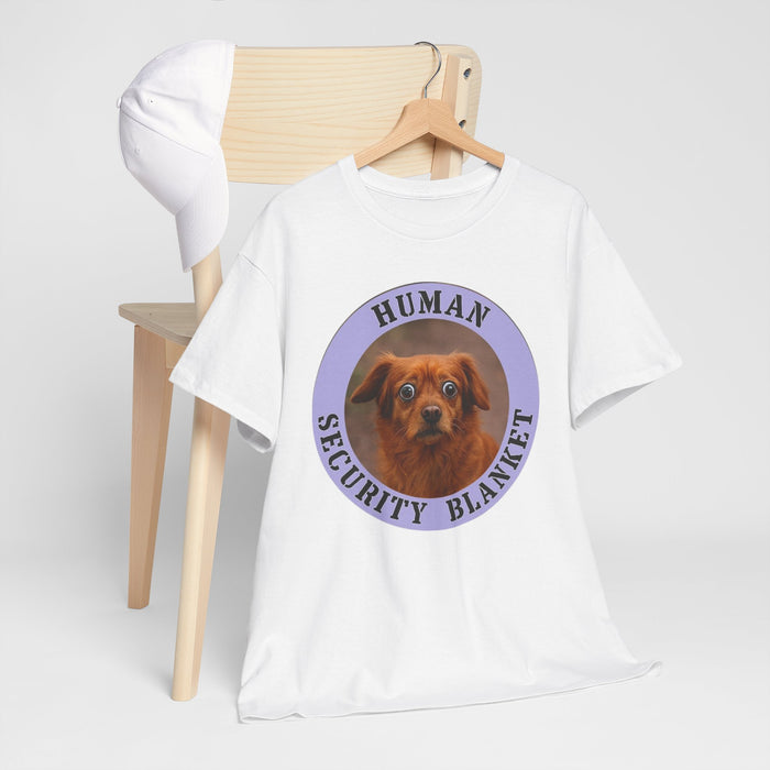 Dog Lover T‑Shirt – 'Human Security Blanket' Cute Puppy Graphic Tee