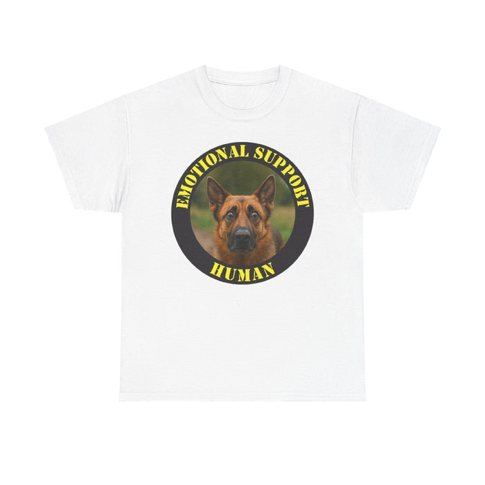Emotional Support Human T‑Shirt — German Shepherd Therapy Dog Tee
