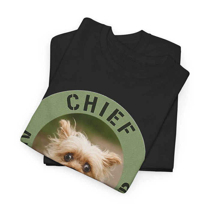 Chief Anxiety Officer T-Shirt — Cute Dog Graphic Tee for Dog Lovers