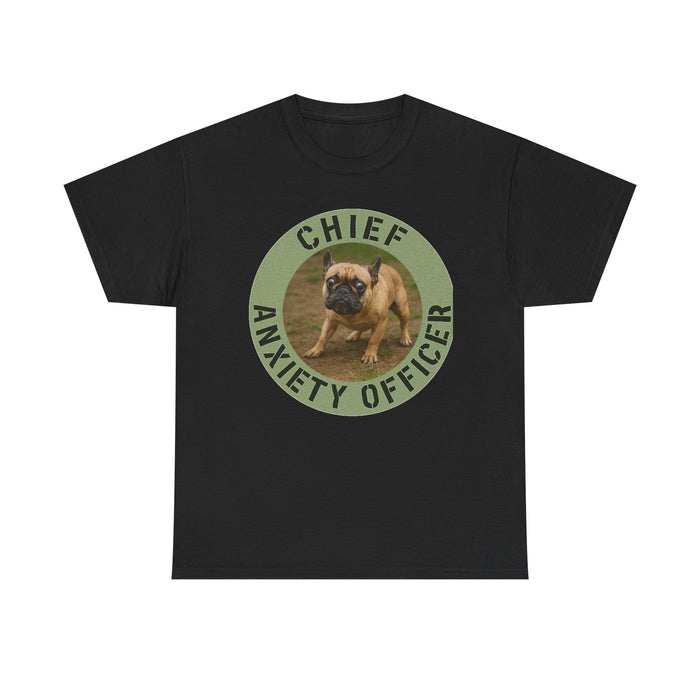 Chief Anxiety Officer T-Shirt — Funny Pug Dog Graphic Tee