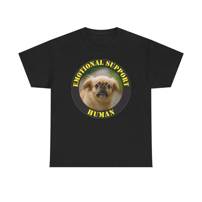Emotional Support Human T-Shirt — Funny Pomeranian Pet Lover Tee