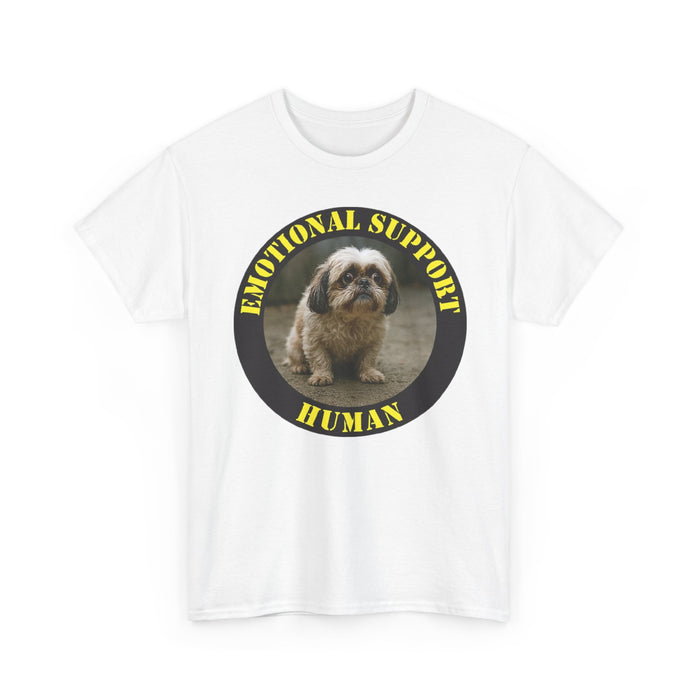 Emotional Support Human T-Shirt — Cute Dog Graphic  Shih Tzu Tee