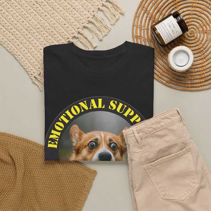 T-Shirt — "Emotional Support Human" Corgi Graphic Tee