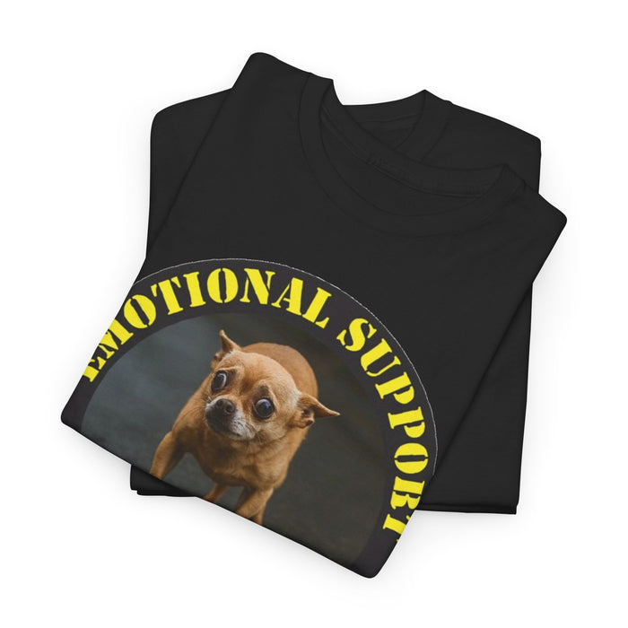 Emotional Support Human T-Shirt — Funny Dog Badge Tee