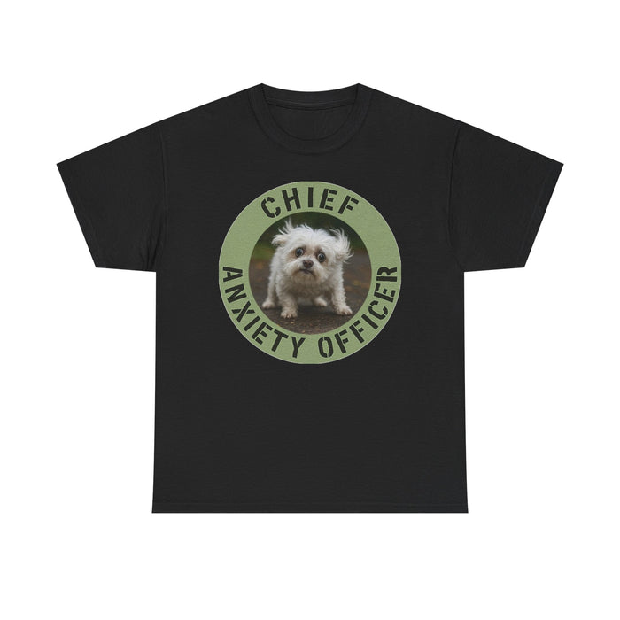 Chief Anxiety Officer T-Shirt — Funny Dog Anxiety Officer Tee