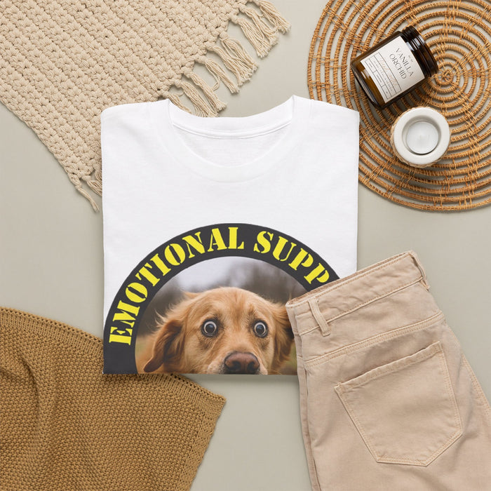 Emotional Support Human T‑Shirt — Cute Dog Photo Graphic Tee