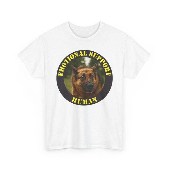 Emotional Support Human T-Shirt — Funny German Shepherd Pet Lover Tee