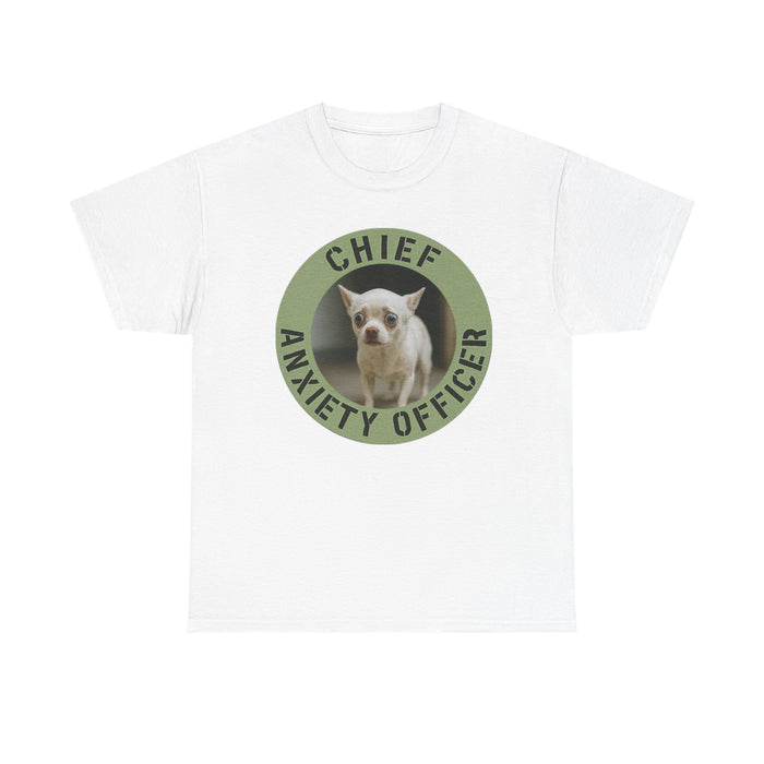Chief Anxiety Officer T-Shirt — Funny Dog Graphic Tee