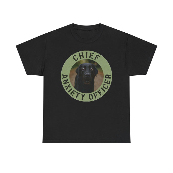 Chief Anxiety Officer T-Shirt — Funny Dog Graphic Tee for Pet Lovers