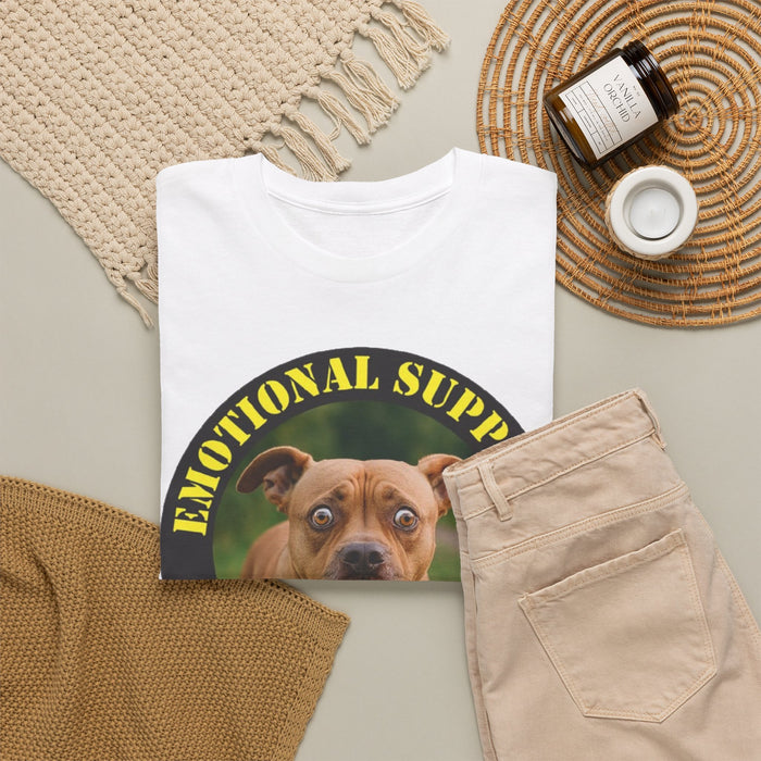Emotional Support Human T-Shirt - Funny Dog Photo Tee for Pet Lovers