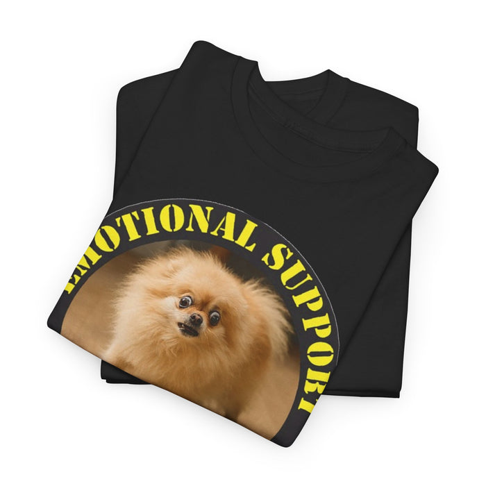 Emotional Support Human Tee — Cute Pomeranian Graphic T-Shirt