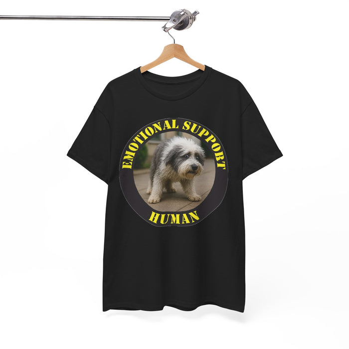 T-Shirt — "Emotional Support Human" Dog Photo Tee