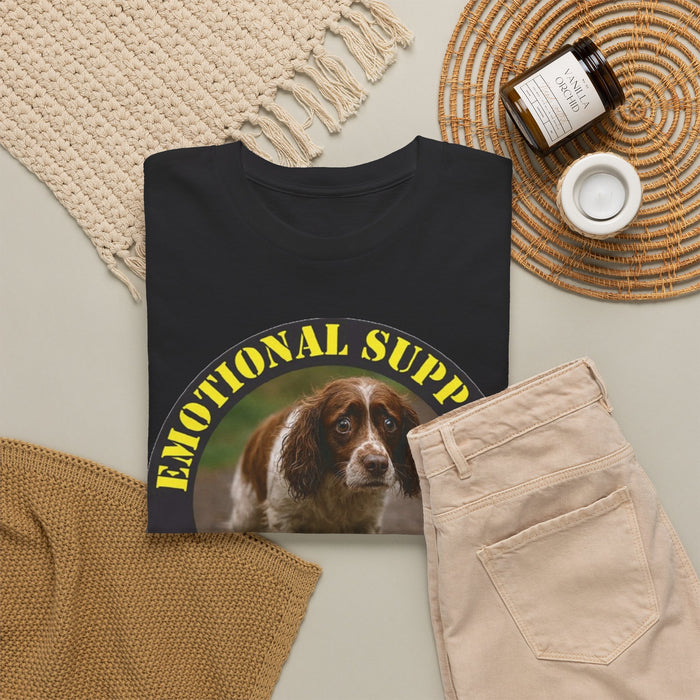 Emotional Support Human T-Shirt — Cute Basset Hound Rescue Tee
