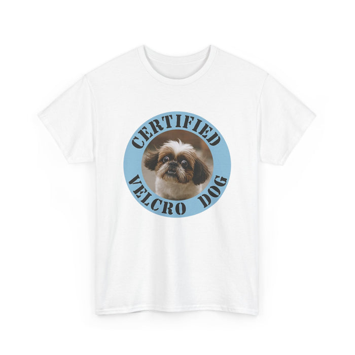 Certified Velcro Dog T‑Shirt — Funny Shih Tzu Pet Tee