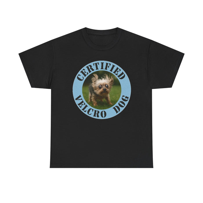 Certified Velcro Dog T-Shirt — Funny Vintage Pet Graphic Tee
