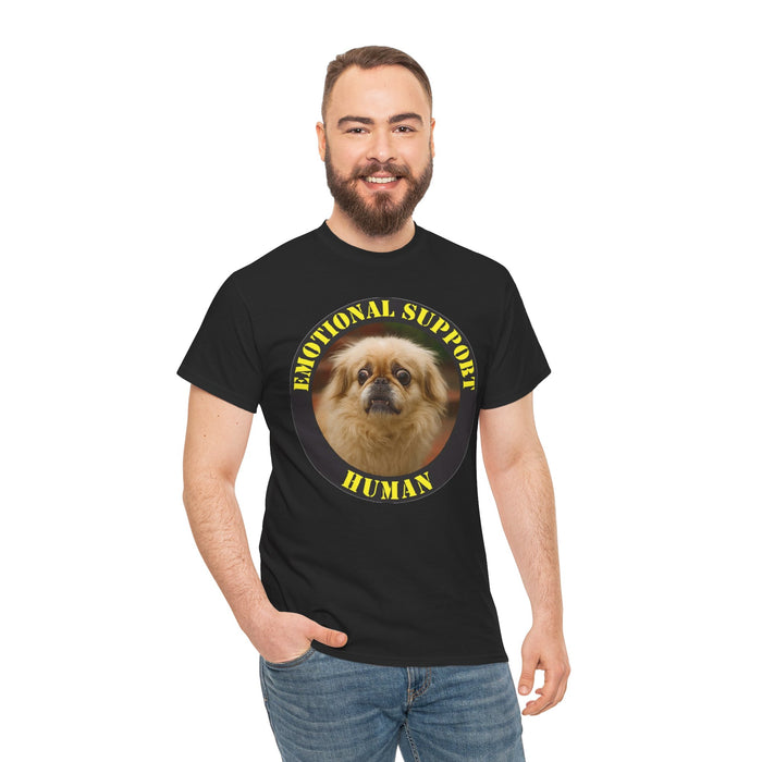 Emotional Support Human T-Shirt - Cute Pomeranian Rescue Pet Tee