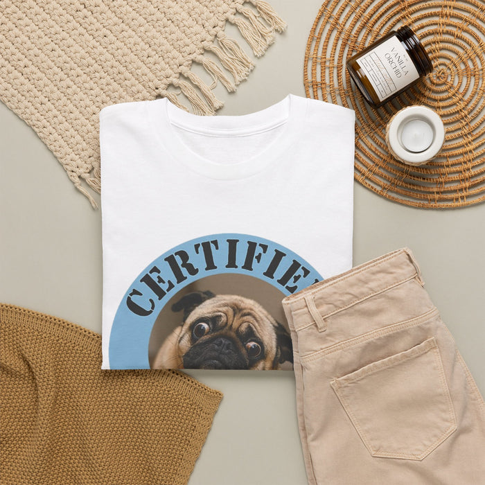 Pug "Certified Velcro Dog" T-Shirt