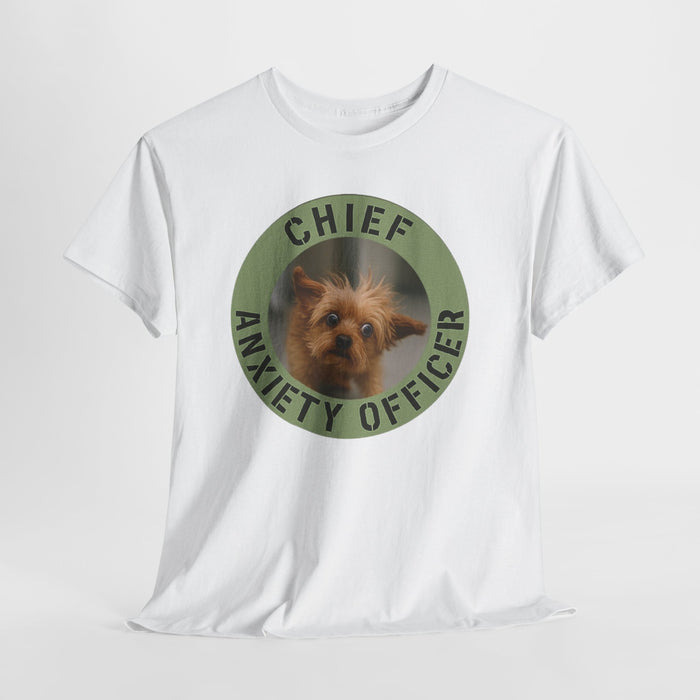 Chief Anxiety Officer Dog T‑Shirt – Funny Pet Lover Tee