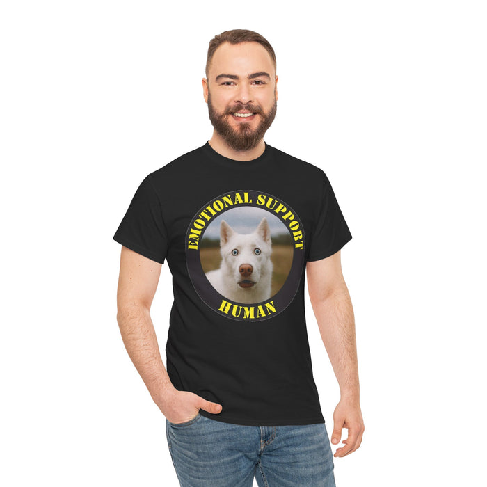 T‑Shirt — "Emotional Support Human" Husky Rescue Tee