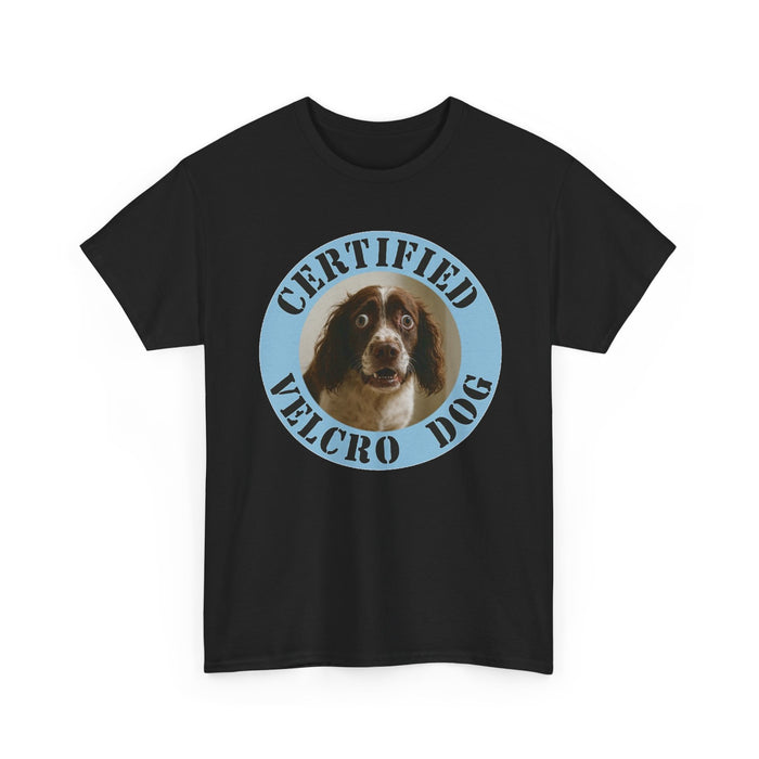 Certified Velcro Dog T-Shirt – Funny Vintage Pet Tee for Dog Lovers