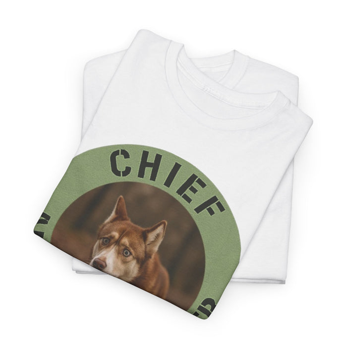 Chief Anxiety Officer T-Shirt — Funny Dog Graphic Tee for Dog Lovers & Anxious Humor