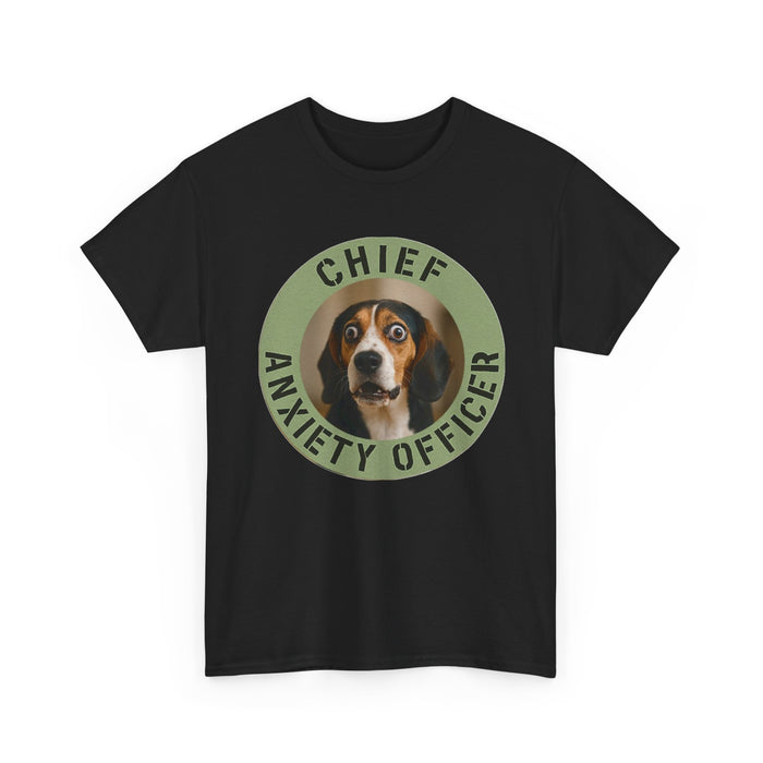 Chief Anxiety Officer T-Shirt — Funny Dog Pet Lover Tee