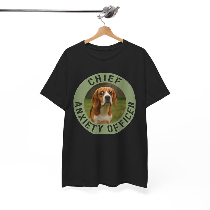 Chief Anxiety Officer Beagle T-Shirt — Funny Dog Lover Tee