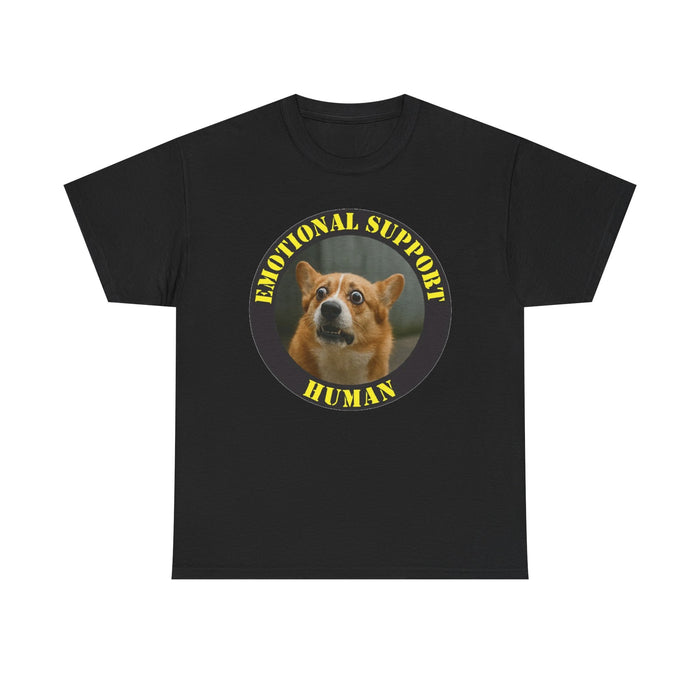 Emotional Support Human T‑Shirt — Funny Dog Meme Tee