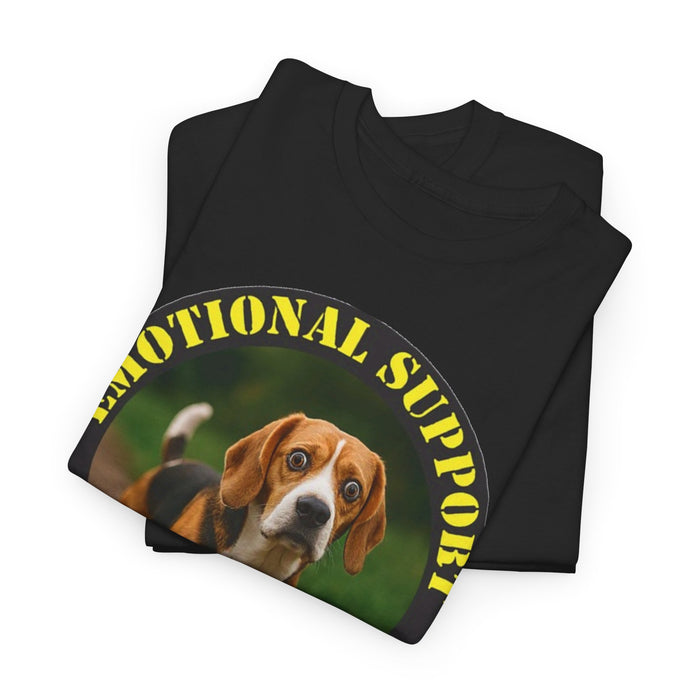 Emotional Support Human T-Shirt — Beagle Design