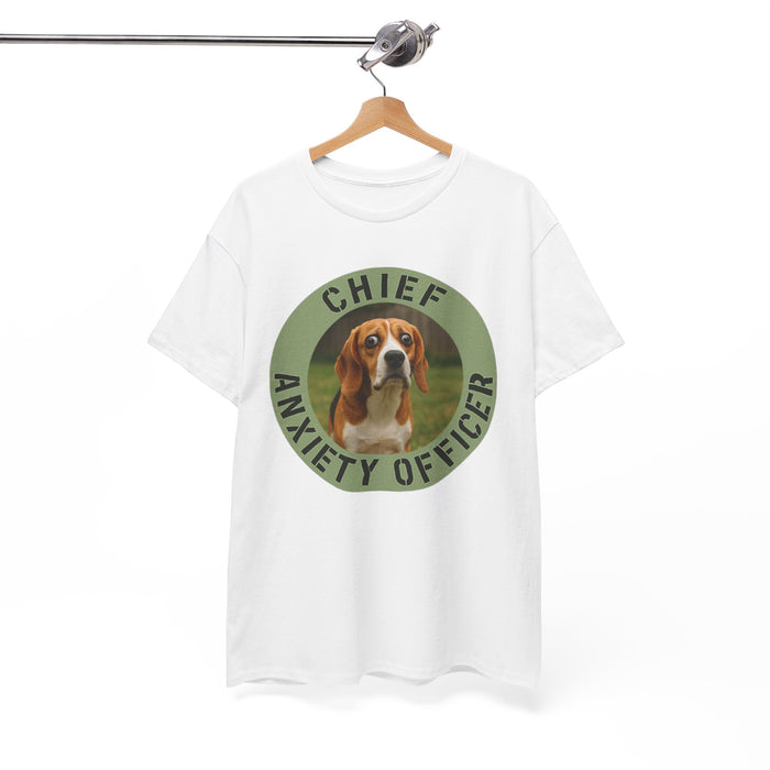 Chief Anxiety Officer Beagle T-Shirt — Funny Dog Lover Tee