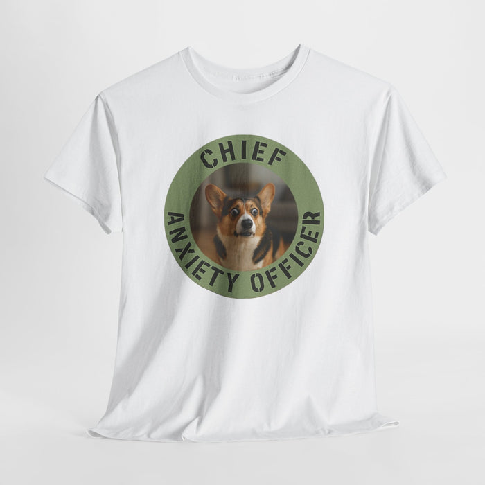 Chief Anxiety Officer Dog T-Shirt — Funny Pet Lover Tee