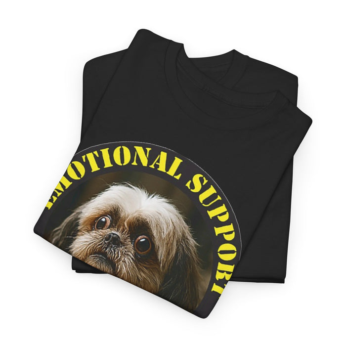 Emotional Support Human T‑Shirt — Cute Shih Tzu Pet Therapy Tee