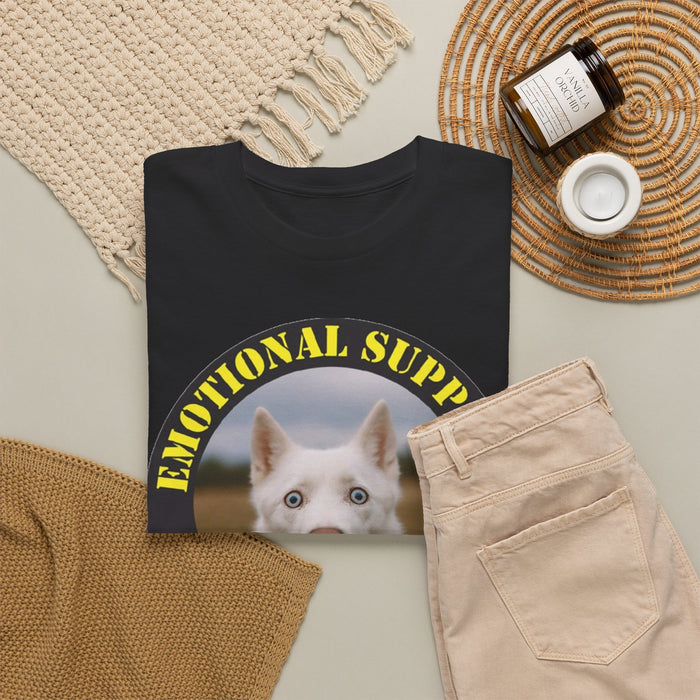 T‑Shirt — "Emotional Support Human" Husky Rescue Tee