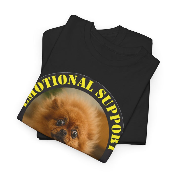 Emotional Support Human Tee — Cute Pomeranian Pet Lover Shirt
