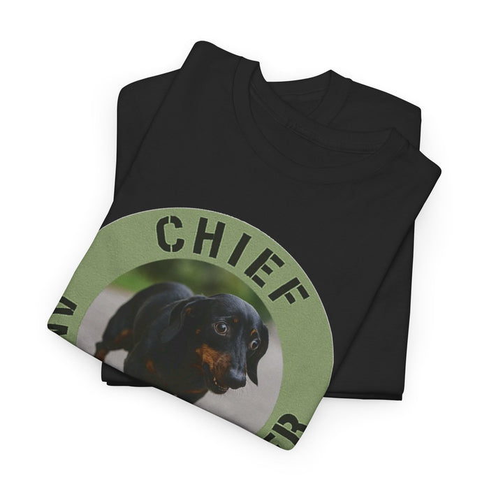 Chief Anxiety Officer T-Shirt — Cute Dachshund Pet Humor Tee