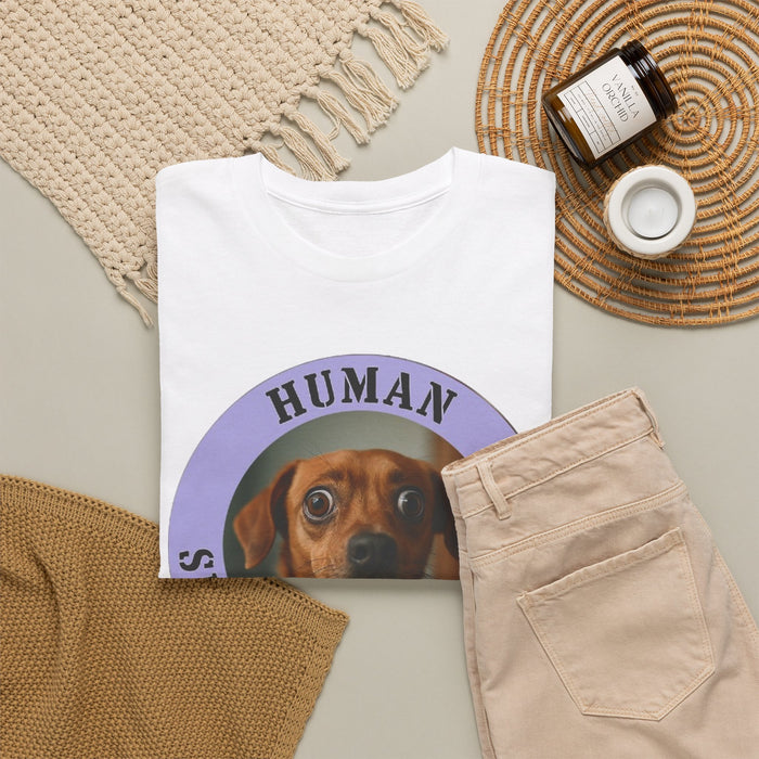 Dog Lover T-Shirt — "Human Security Blanket" Wiener Dog Design