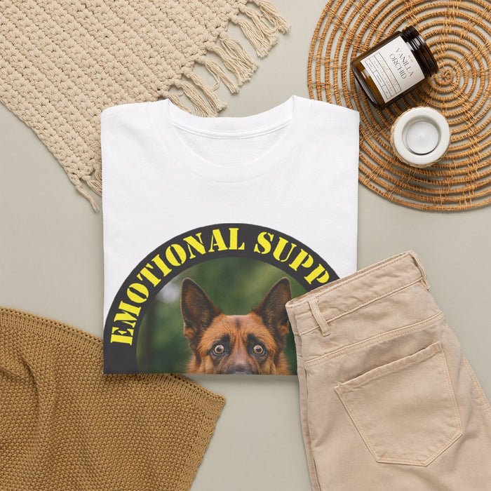 Emotional Support Human T‑Shirt — German Shepherd Dog Rescue Tee