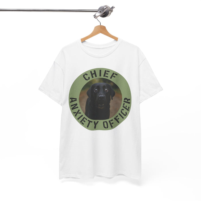 Chief Anxiety Officer T-Shirt — Funny Dog Graphic Tee for Pet Lovers