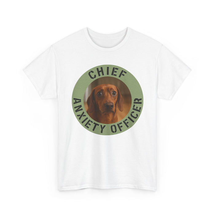 Chief Anxiety Officer T-Shirt — Funny Dog Graphic Tee