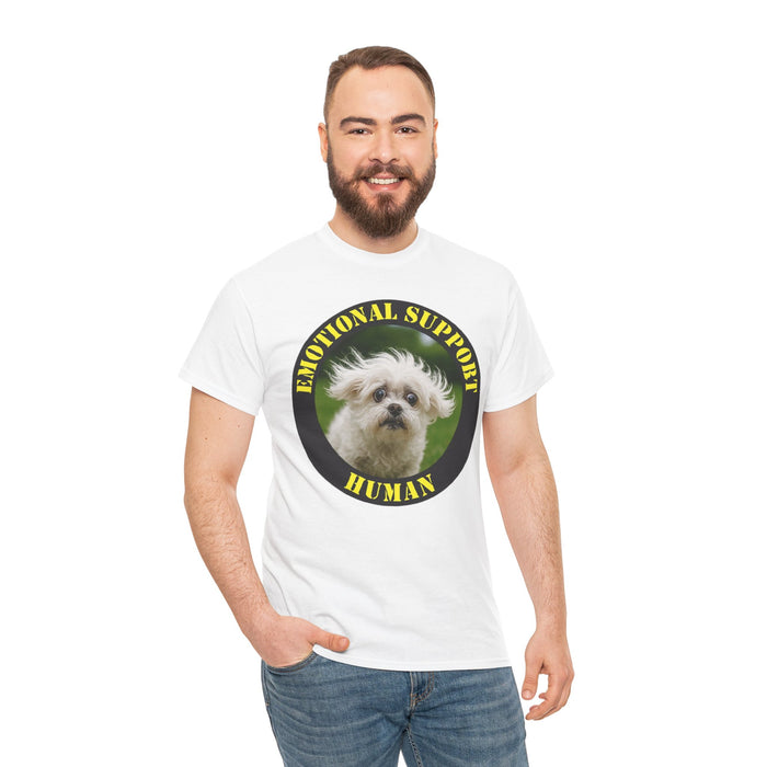 Emotional Support Human T-Shirt — Cute Dog Pet Lover Tee