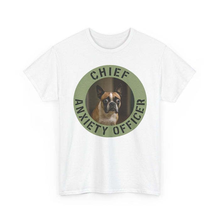 Chief Anxiety Officer T-Shirt - Funny Dog Owner Tee