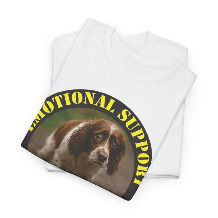 Emotional Support Human T-Shirt — Cute Basset Hound Rescue Tee